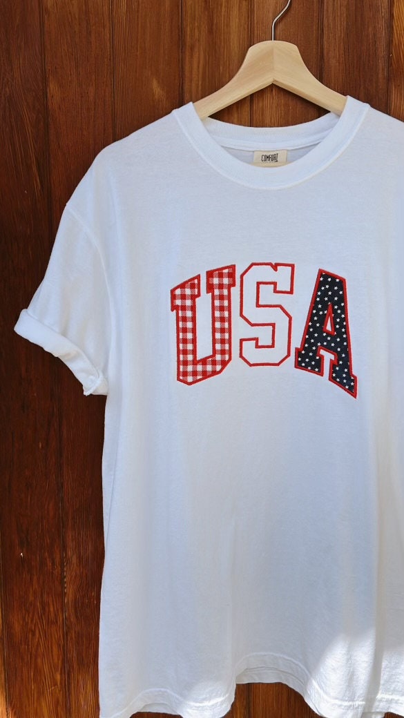 USA Appliqué Embroidered Shirt